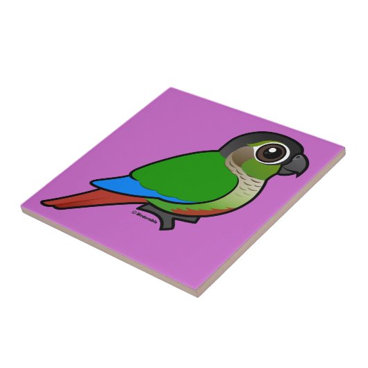 Birdorable緑cheekedのConure タイル (側面)