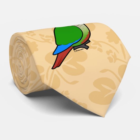 Birdorable緑cheekedのConure ネクタイ (ロール)