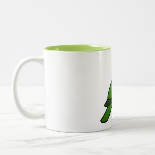 Birdorable赤ファンのオウム ツートーンマグカップ (左)