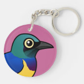 Birdorable金breasted Starling キーホルダー (裏面)