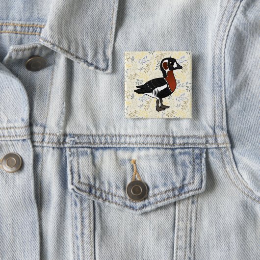 Birdorable アカハシガン 缶バッジ (インサイチュ)