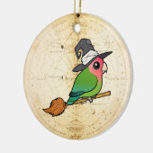 Birdorable モモイロインコのハロウィン魔女 セラミックオーナメント (左)