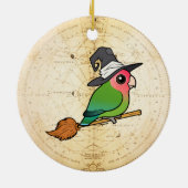 Birdorable モモイロインコのハロウィン魔女 セラミックオーナメント (裏面)
