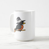 Birdorable American Robin Witch Halloween コーヒーマグカップ (正面左)