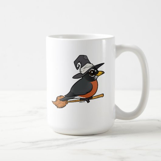 Birdorable American Robin Witch Halloween コーヒーマグカップ (右)