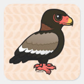 Birdorable Bateleur スクエアシール (正面)