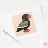 Birdorable Bateleur スクエアシール (封筒)