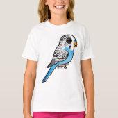 Birdorable Budgieの青 Tシャツ (正面)