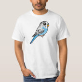 Birdorable Budgieの青 Tシャツ (正面)