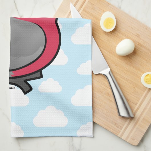 Birdorable Galah キッチンタオル (四つ折り)