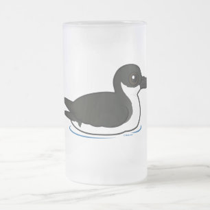 Birdorable Newellのミズナギドリ亜科の水泳 フロストグラスビールジョッキ