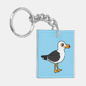 Birdorable Pacific Gull キーホルダー (正面左)