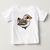 Birdorable Snow Bunting ベビーTシャツ (正面)