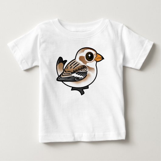 Birdorable Snow Bunting ベビーTシャツ (正面)