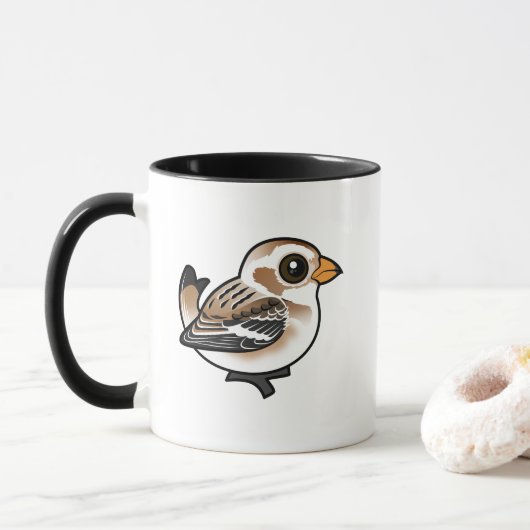 Birdorable Snow Bunting マグカップ (ドーナツ)
