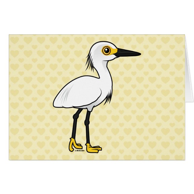 Birdorable Snowyの白鷺 (正面横)