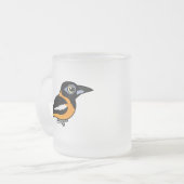 Birdorable Venezuelan Troupial フロストグラスマグカップ (正面左)