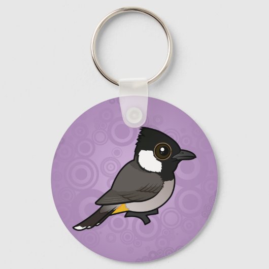 Birdorable White-eared Bulbul キーホルダー (裏面)