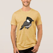 Birdorable White-eared Bulbul トライブレンドＴシャツ (正面)