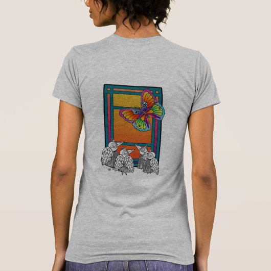 BIrdsと蝶 Tシャツ (裏面)