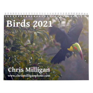 Birds 2021 Calendar by Chris Milligan カレンダー