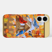 Birds and Birdfeeder Autumn Gold Case-Mate iPhoneケース (裏面 (横))