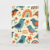 Birds And Blooms Easter Card カード (正面)