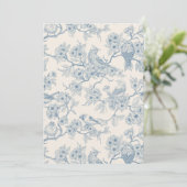 Birds and cherry blossom in blue and off white (スタンド正面)