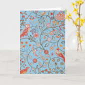 Birds and Flowers, William Morris カード (黄色い花)