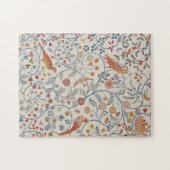 Birds and Flowers, William Morris ジグソーパズル (横)