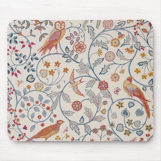 Birds and Flowers, William Morris マウスパッド (正面)