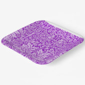 Birds and Rabbits design, colorful lavender, ペーパープレート (傾斜あり)