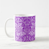 Birds and Rabbits design, lavender color, コーヒーマグカップ (左)