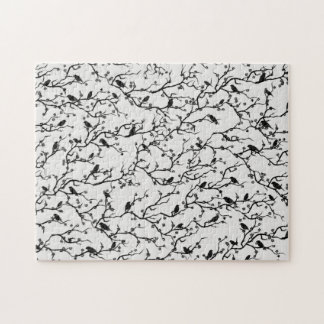 Birds and Sakura Branches Japanese Painting ジグソーパズル