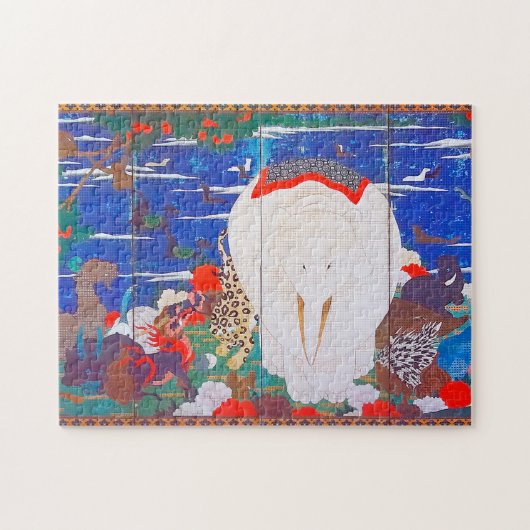 Birds, Animals, and Flowering Plants(Right)Jakuchu ジグソーパズル (横)