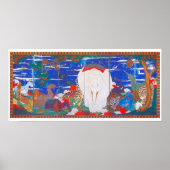 Birds, Animals, & Flowering Plants (Right) Jakuchū ポスター (正面)