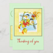 Birds Anytime Card サンキューカード (正面/裏面)