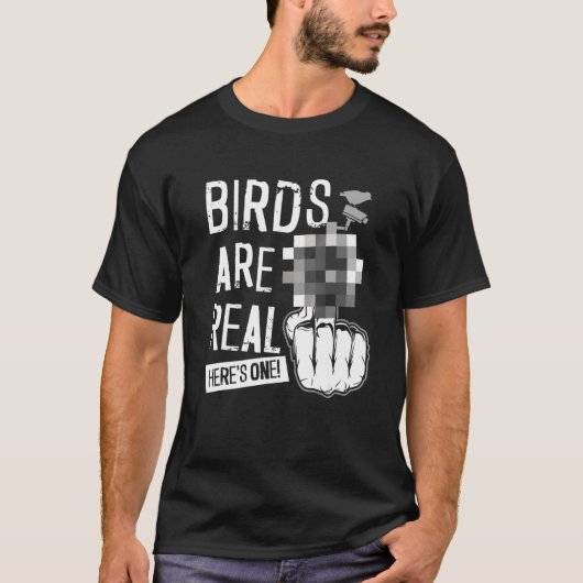 Birds Are Real Tシャツ (正面)