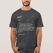 Birds Arent Real Dictionary Minimalist Tシャツ (正面)