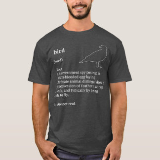 Birds Arent Real Dictionary Minimalist Tシャツ