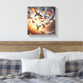 Birds Arts キャンバスプリント (インサイチュ (寝室))