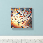 Birds Arts キャンバスプリント (インサイチュ (ウッドフロア))