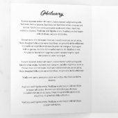 Birds at Dawn 2 Photo葬式 三つ折りプログラム (内部最初)