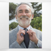 Birds at Dawn 2 Photo葬式 三つ折りプログラム (内部中)