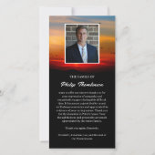 Birds At Dawn & Photo葬式 サンキューカード (正面)