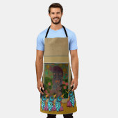 Birds At The Galleryオールオーバープリントエプロン エプロン (着用した状態)