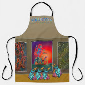 Birds At The Galleryオールオーバープリントエプロン エプロン (正面)