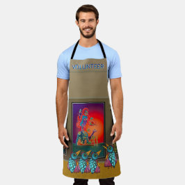 Birds At The Galleryオールオーバープリントエプロン エプロン