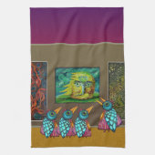 Birds At the Gallery キッチンタオル (縦)