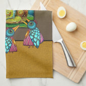 Birds At the Gallery キッチンタオル (四つ折り)